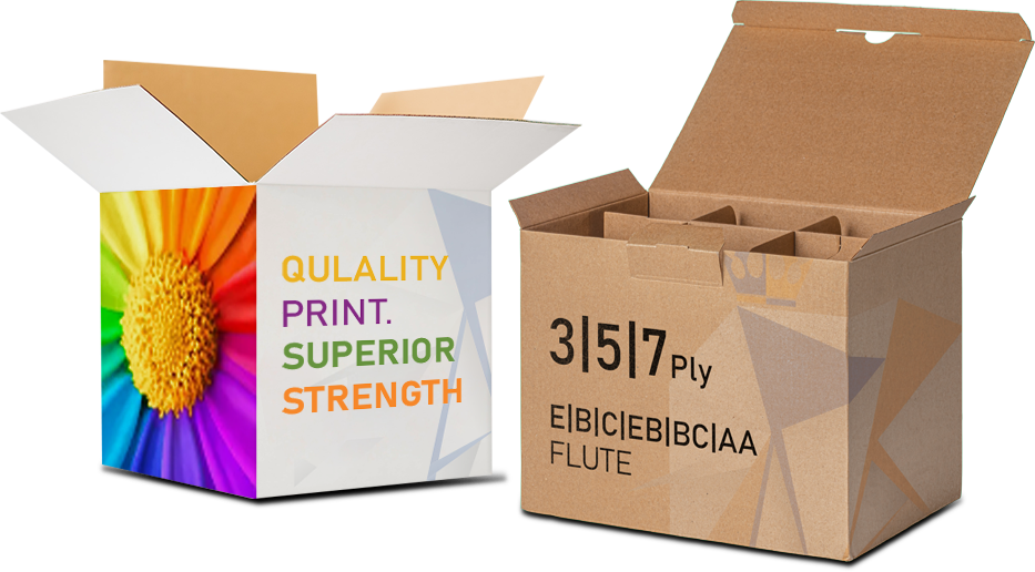 Printak Royal Corrugated Box - 3/5/7 Ply Flute Superior Strength